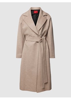 Płaszcz z paskiem w talii model ‘MABELLINA’ ze sklepu Peek&Cloppenburg  w kategorii Płaszcze damskie - zdjęcie 167673010