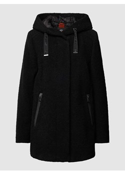 Krótki płaszcz z wpuszczanymi kieszeniami ze sklepu Peek&Cloppenburg  w kategorii Płaszcze damskie - zdjęcie 167674130
