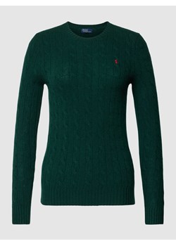 Sweter z dzianiny ze ściegiem warkoczowym model ‘JULIANNA’ ze sklepu Peek&Cloppenburg  w kategorii Swetry damskie - zdjęcie 167674891