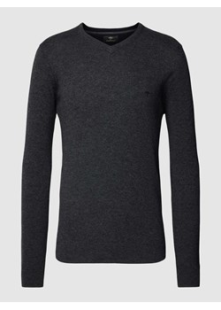 Sweter z dzianiny z wyhaftowanym logo ze sklepu Peek&Cloppenburg  w kategorii Swetry męskie - zdjęcie 167674921