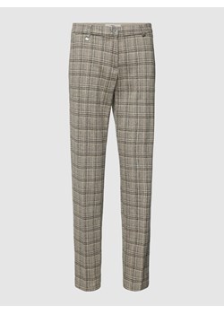 Spodnie materiałowe o skróconym kroju ze wzorem w szkocką kratę ze sklepu Peek&Cloppenburg  w kategorii Spodnie damskie - zdjęcie 167675141