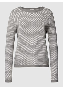 Sweter z dzianiny z fakturowanym wzorem ze sklepu Peek&Cloppenburg  w kategorii Swetry damskie - zdjęcie 167675264