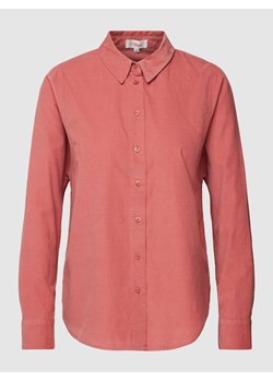 Bluzka koszulowa ze sztruksu w jednolitym kolorze ze sklepu Peek&Cloppenburg  w kategorii Koszule damskie - zdjęcie 167675843