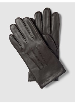 Rękawiczki z owczej skóry ze sklepu Peek&Cloppenburg  w kategorii Rękawiczki męskie - zdjęcie 167676280