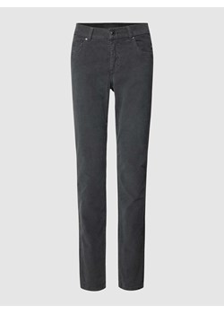 Spodnie materiałowe o kroju skinny fit z 5 kieszeniami ze sklepu Peek&Cloppenburg  w kategorii Spodnie damskie - zdjęcie 167676464