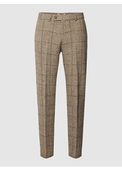 Spodnie materiałowe ze wzorem w kratę model ‘Shiver’ ze sklepu Peek&Cloppenburg  w kategorii Spodnie męskie - zdjęcie 167677224
