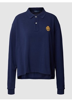 Bluzka z długim rękawem z wyhaftowanym logo ze sklepu Peek&Cloppenburg  w kategorii Bluzki damskie - zdjęcie 167677591