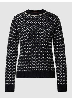 Sweter z dzianiny ze wzorem na całej powierzchni ‘GUINEA’ ze sklepu Peek&Cloppenburg  w kategorii Swetry damskie - zdjęcie 167678041