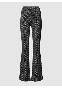 Spodnie materiałowe ze wzorem na całej powierzchni model ‘MACY’ ze sklepu Peek&Cloppenburg  w kategorii Spodnie damskie - zdjęcie 167678270