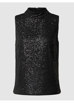 Bluzka z cekinowym obszyciem ze sklepu Peek&Cloppenburg  w kategorii Bluzki damskie - zdjęcie 167678891