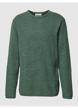 Sweter z dzianiny z okrągłym dekoltem model ‘TOLAA’ ze sklepu Peek&Cloppenburg  w kategorii Swetry męskie - zdjęcie 167680474
