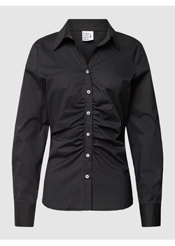 Bluzka koszulowa z marszczeniami model ‘Basic’ ze sklepu Peek&Cloppenburg  w kategorii Koszule damskie - zdjęcie 167680483