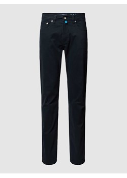 Spodnie o kroju slim fit w jednolitym kolorze ze sklepu Peek&Cloppenburg  w kategorii Spodnie męskie - zdjęcie 167681514