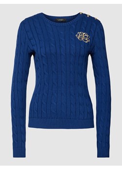 Sweter z dzianiny z prążkowanymi wykończeniami ze sklepu Peek&Cloppenburg  w kategorii Swetry damskie - zdjęcie 167681592