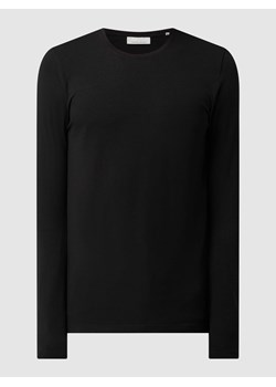 Bluzka o kroju slim fit z długim rękawem i dodatkiem streczu model ‘Theo’ ze sklepu Peek&Cloppenburg  w kategorii T-shirty męskie - zdjęcie 167681962