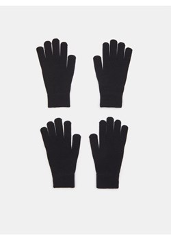 Sinsay - Rękawiczki 2 pack - czarny ze sklepu Sinsay w kategorii Rękawiczki męskie - zdjęcie 167690054