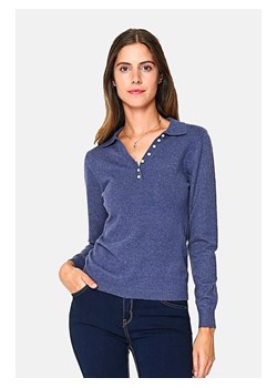 William de Faye Sweter w kolorze niebieskim ze sklepu Limango Polska w kategorii Swetry damskie - zdjęcie 167697803