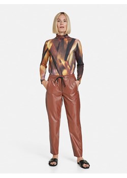 Gerry Weber Spodnie w kolorze ceglanym ze skóry syntetycznej ze sklepu Limango Polska w kategorii Spodnie damskie - zdjęcie 167698231