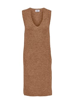 ONLY Sukienka dzianinowa w kolorze jasnobrązowym ze sklepu Limango Polska w kategorii Sukienki - zdjęcie 167698752