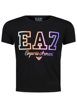 EA7 T-shirt | Cropped Fit ze sklepu Gomez Fashion Store w kategorii Bluzki dziewczęce - zdjęcie 167701993