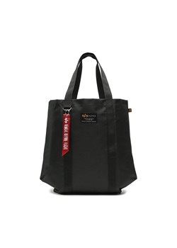Torebka Alpha Industries Label Shopping Bag 106943 Black 03 ze sklepu eobuwie.pl w kategorii Torby Shopper bag - zdjęcie 167704851