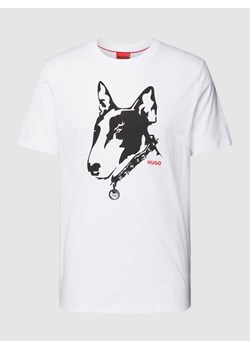 T-shirt z okrągłym dekoltem i nadrukowanym motywem ze sklepu Peek&Cloppenburg  w kategorii T-shirty męskie - zdjęcie 167706352