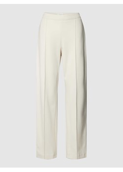 Spodnie o kroju regular fit w kant w jednolitym kolorze ze sklepu Peek&Cloppenburg  w kategorii Spodnie damskie - zdjęcie 167706541