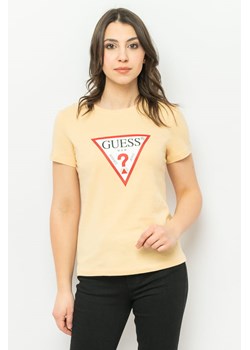 t-shirt damski guess  w1yi1b i3z11 żółty ze sklepu Royal Shop w kategorii Bluzki damskie - zdjęcie 167707763
