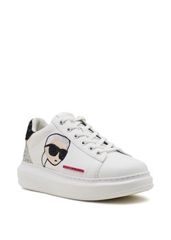 Karl Lagerfeld Skórzane sneakersy KAPRI KC GLIMMER LO LACE ze sklepu Gomez Fashion Store w kategorii Buty sportowe damskie - zdjęcie 167707842