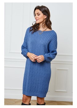 So Cachemire Sukienka dzianinowa &quot;Darel&quot; w kolorze niebieskim ze sklepu Limango Polska w kategorii Sukienki - zdjęcie 167709080