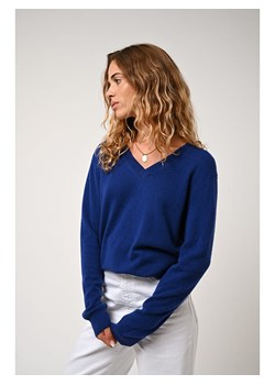 AUTHENTIC CASHMERE Kaszmirowy sweter "Gardoria" w kolorze niebieskim ze sklepu Limango Polska w kategorii Swetry damskie - zdjęcie 167709250
