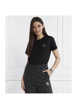 Karl Lagerfeld T-shirt ikonik 2.0 | Regular Fit ze sklepu Gomez Fashion Store w kategorii Bluzki damskie - zdjęcie 167710723