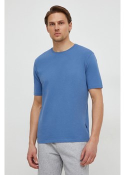 Sisley t-shirt bawełniany męski kolor niebieski gładki ze sklepu ANSWEAR.com w kategorii T-shirty męskie - zdjęcie 167712912