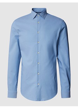 Koszula biznesowa o kroju slim fit z kołnierzykiem typu cutaway ze sklepu Peek&Cloppenburg  w kategorii Koszule męskie - zdjęcie 167716204