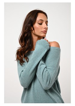 AUTHENTIC CASHMERE Kaszmirowy sweter "Faraut" w kolorze miętowym ze sklepu Limango Polska w kategorii Swetry damskie - zdjęcie 167717481