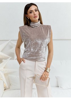 Bluzka Melania Beżowa ze sklepu Lisa Mayo w kategorii Bluzki damskie - zdjęcie 167717940