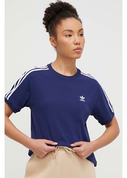 adidas Originals t-shirt damski kolor granatowy IR8053 ze sklepu ANSWEAR.com w kategorii Bluzki damskie - zdjęcie 167718660