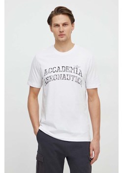 Aeronautica Militare t-shirt bawełniany męski kolor biały z nadrukiem ze sklepu ANSWEAR.com w kategorii T-shirty męskie - zdjęcie 167718731