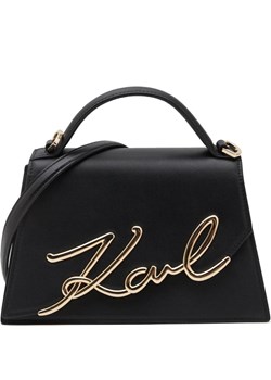 Karl Lagerfeld Skórzana torebka na ramię k/signature 2.0 md ze sklepu Gomez Fashion Store w kategorii Listonoszki - zdjęcie 167720670