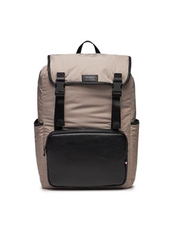 Plecak Tommy Hilfiger Th Lux Nylon Flap Backpack AM0AM11817 Beżowy ze sklepu eobuwie.pl w kategorii Plecaki - zdjęcie 167723552