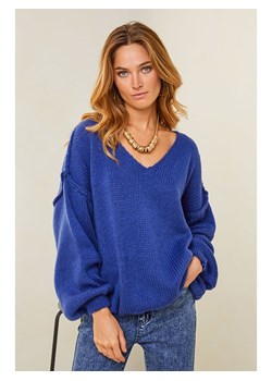 Plume Sweter &quot;Dagan&quot; w kolorze niebieskim ze sklepu Limango Polska w kategorii Swetry damskie - zdjęcie 167724281