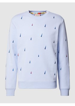 Bluza z wyhaftowanym motywem na całej powierzchni ze sklepu Peek&Cloppenburg  w kategorii Bluzy męskie - zdjęcie 167731174