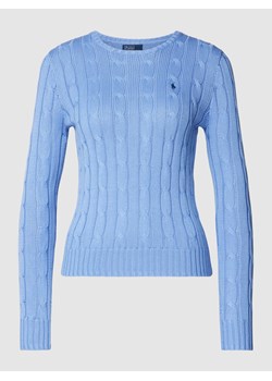 Sweter z dzianiny ze ściegiem warkoczowym model ‘JULIANNA’ ze sklepu Peek&Cloppenburg  w kategorii Swetry damskie - zdjęcie 167731204