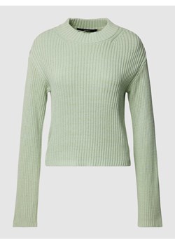Sweter z dzianiny z efektem prążkowania model ‘HILDE’ ze sklepu Peek&Cloppenburg  w kategorii Swetry damskie - zdjęcie 167731401