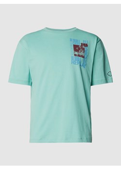 T-shirt z nadrukiem z motywem i okrągłym dekoltem ze sklepu Peek&Cloppenburg  w kategorii T-shirty męskie - zdjęcie 167731502