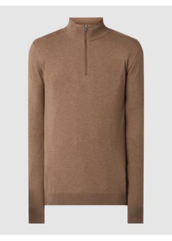 Sweter z dzianiny ze stójką ze sklepu Peek&Cloppenburg  w kategorii Swetry męskie - zdjęcie 167731622