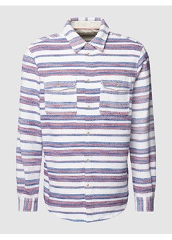 Koszula casualowa o kroju regular fit z wzorem w paski ze sklepu Peek&Cloppenburg  w kategorii Koszule męskie - zdjęcie 167731971