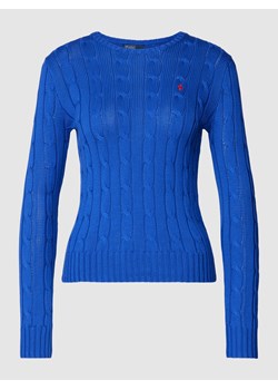 Sweter z dzianiny ze ściegiem warkoczowym model ‘JULIANNA’ ze sklepu Peek&Cloppenburg  w kategorii Swetry damskie - zdjęcie 167732014