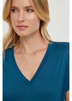 United Colors of Benetton t-shirt damski kolor niebieski ze sklepu ANSWEAR.com w kategorii Bluzki damskie - zdjęcie 167734523
