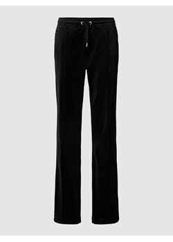 Spodnie dresowe o kroju straight fit z detalem z logo model ‘TINA’ ze sklepu Peek&Cloppenburg  w kategorii Spodnie damskie - zdjęcie 167734563